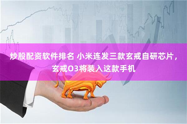 炒股配资软件排名 小米连发三款玄戒自研芯片，玄戒O3将装入这款手机